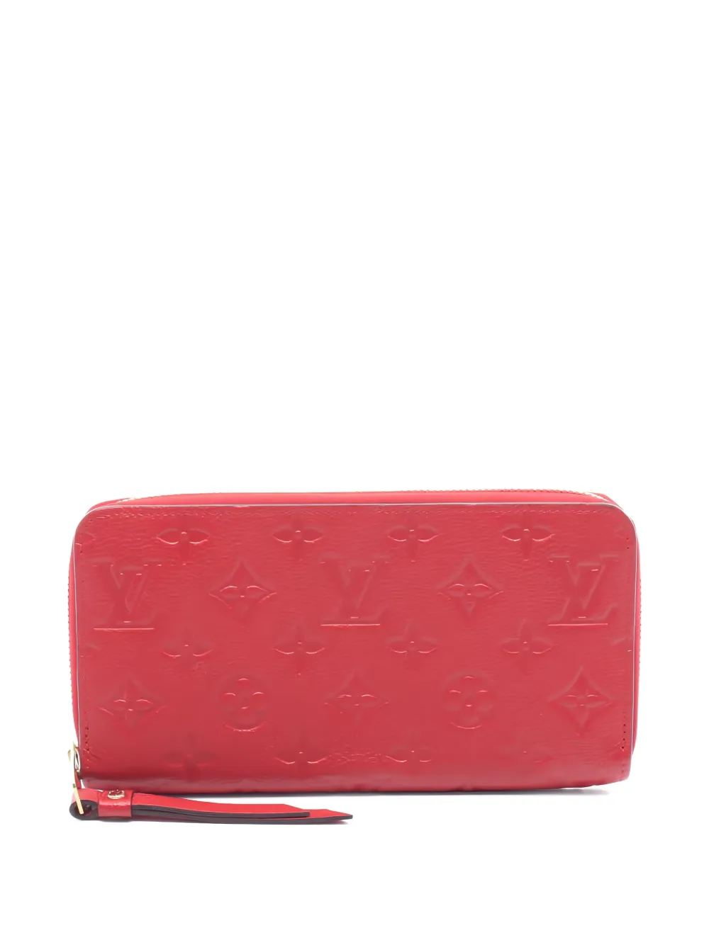 Louis Vuitton Pre-Owned debossed-monogram zip-around wallet - Rosso