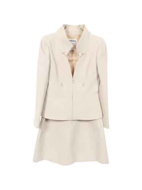 CHANEL Pre-Owned set de falda de tweed 2000 (set de dos)