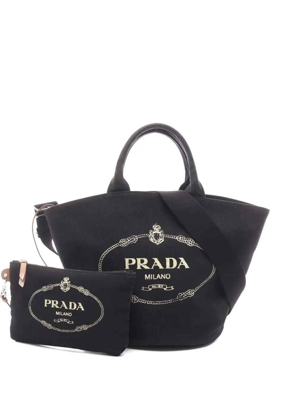 Prada Pre-Owned 2000s canvas 2way handbag - Nero