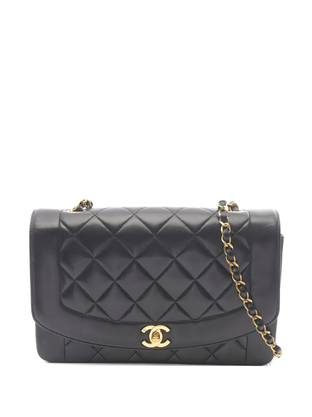 CHANEL Pre-Owned Diana Flap quilted chain-strap shoulder bag - Nero