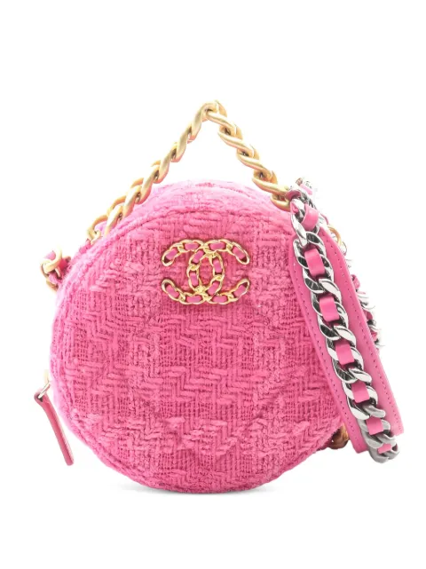CHANEL Pre-Owned 2019 chain-strap tweed mini bag