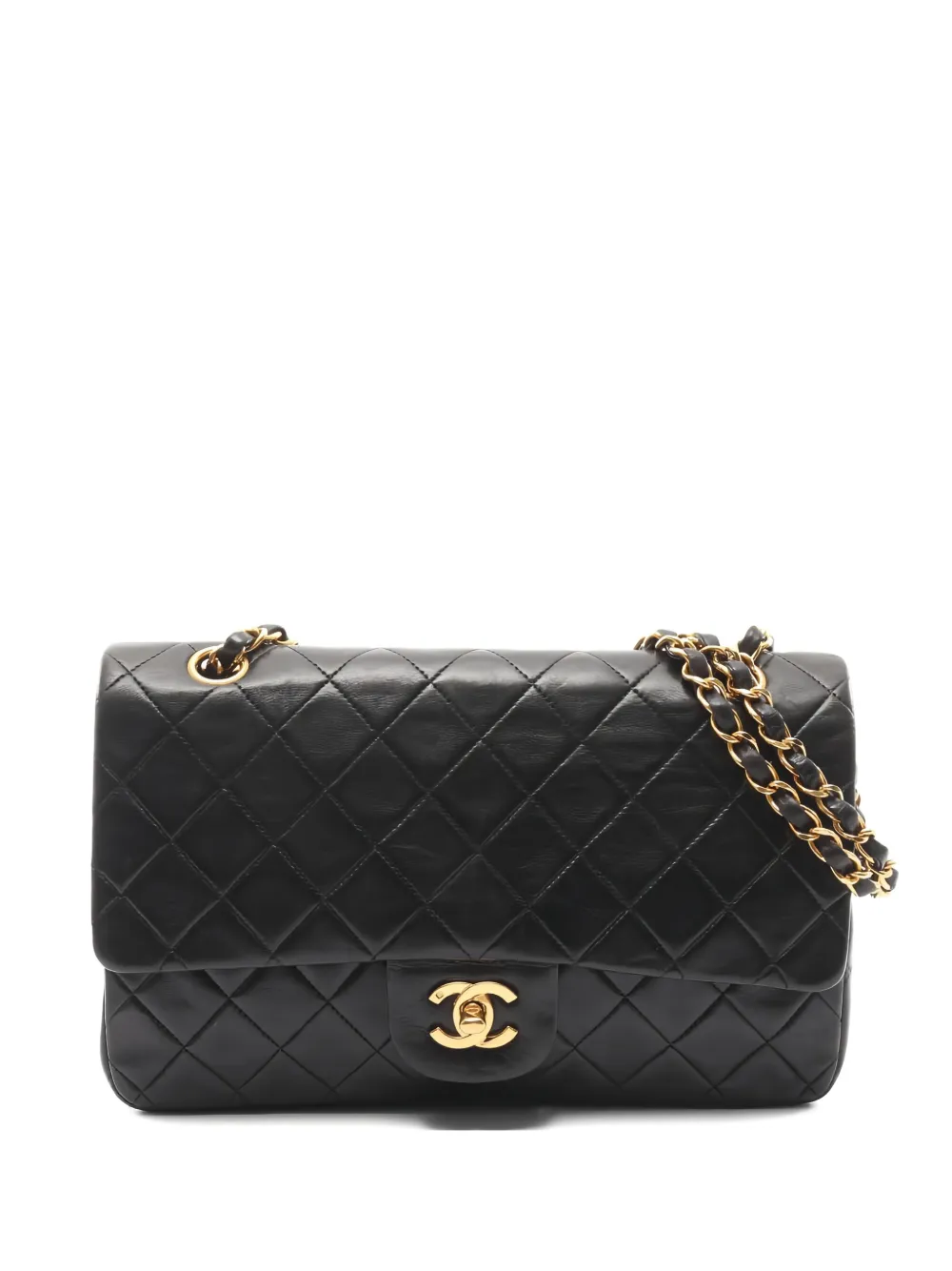CHANEL Pre-Owned 1994-1996 Double Flap chain-strap shoulder bag - Nero