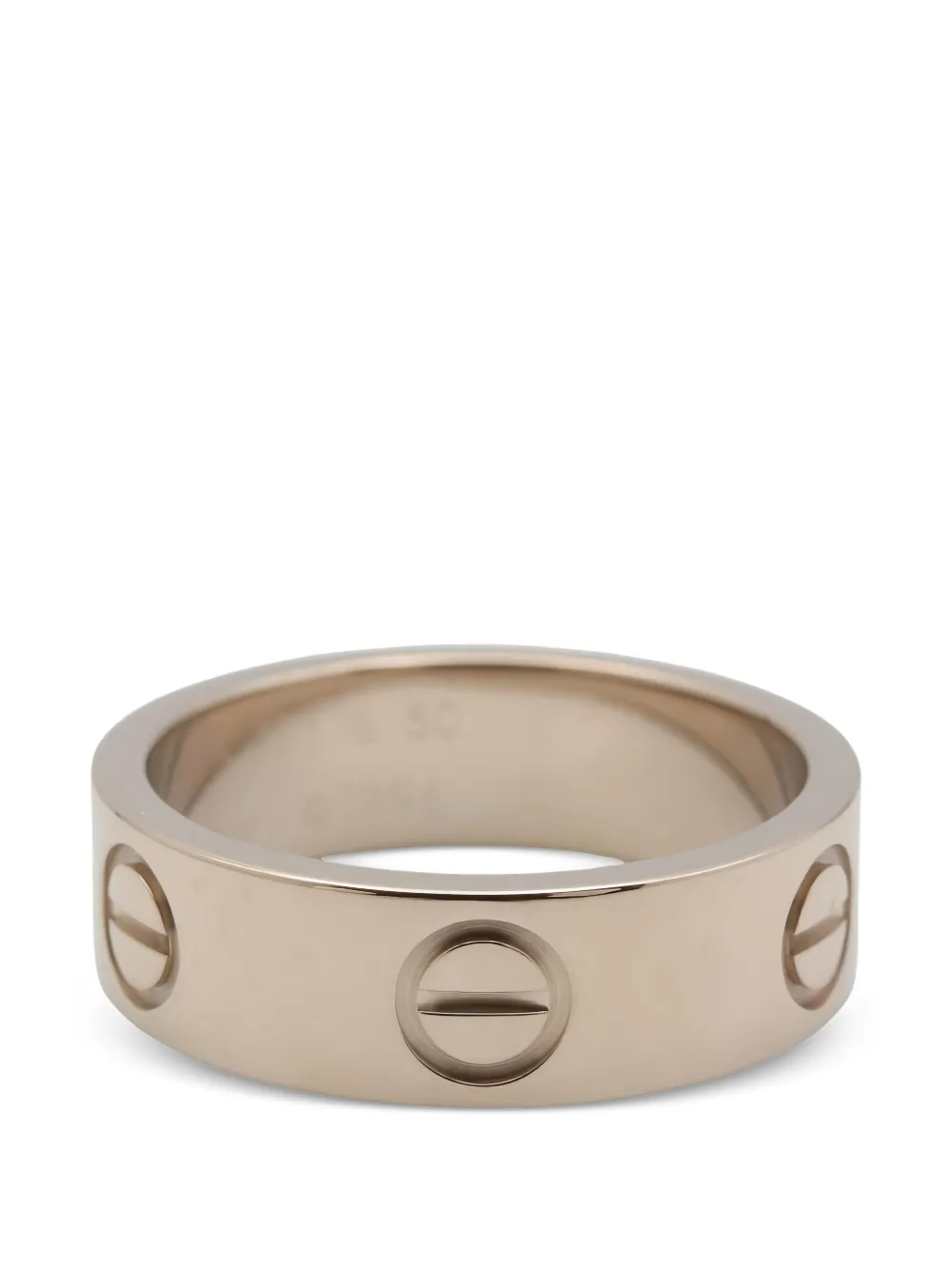 Cartier 2010s Love screw-motif band ring - Argento