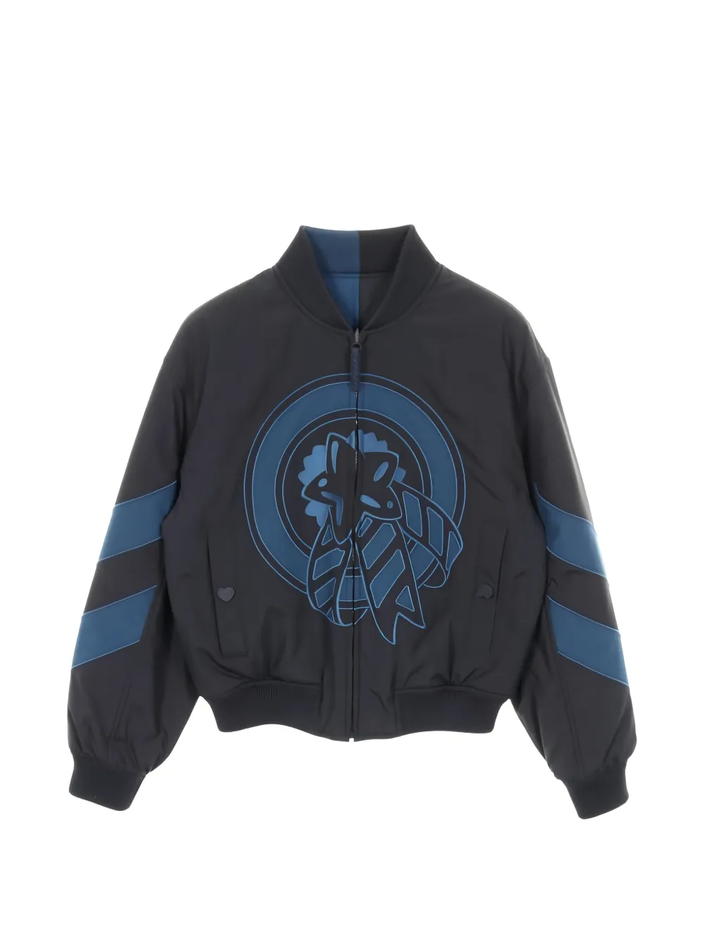 Hermès Pre-Owned 2020s reversible bomber jacket - Nero