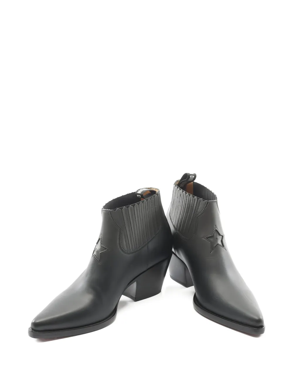 Christian Dior Pre-Owned 2020s short star leather boots - Zwart