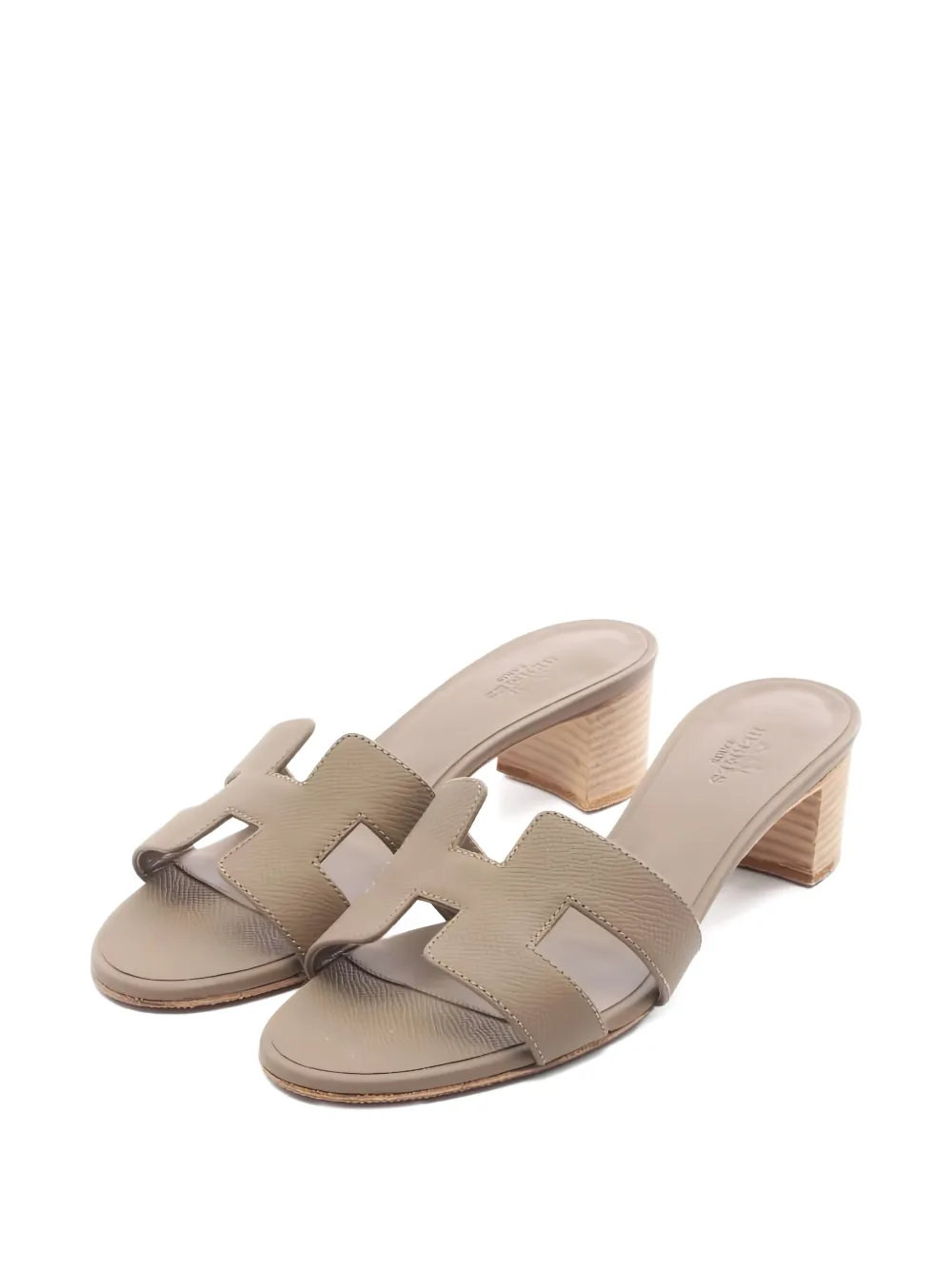 Hermès Pre-Owned 2000s Oasis leather sandals - Grigio