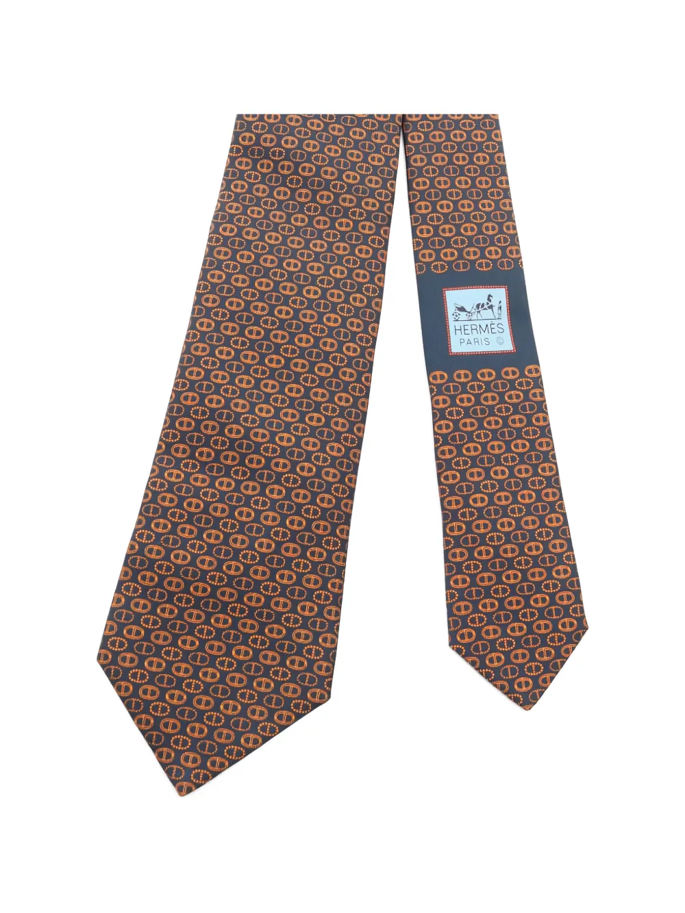 Hermès Pre-Owned 2020's parade silk tie - Blu