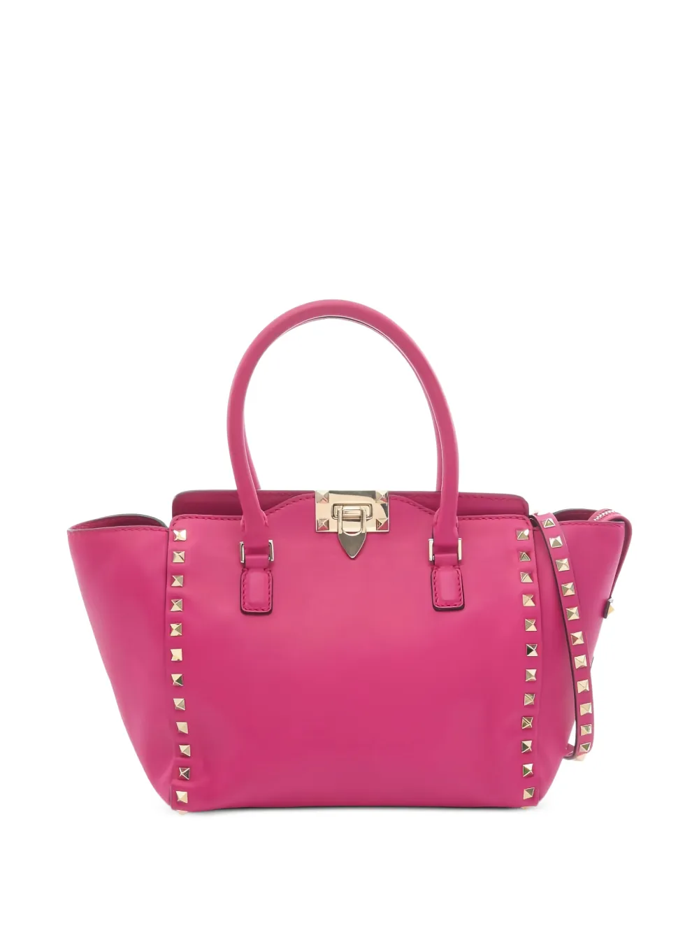 Valentino Garavani Pre-Owned 2010s Rockstud leather tote bag - Rosa