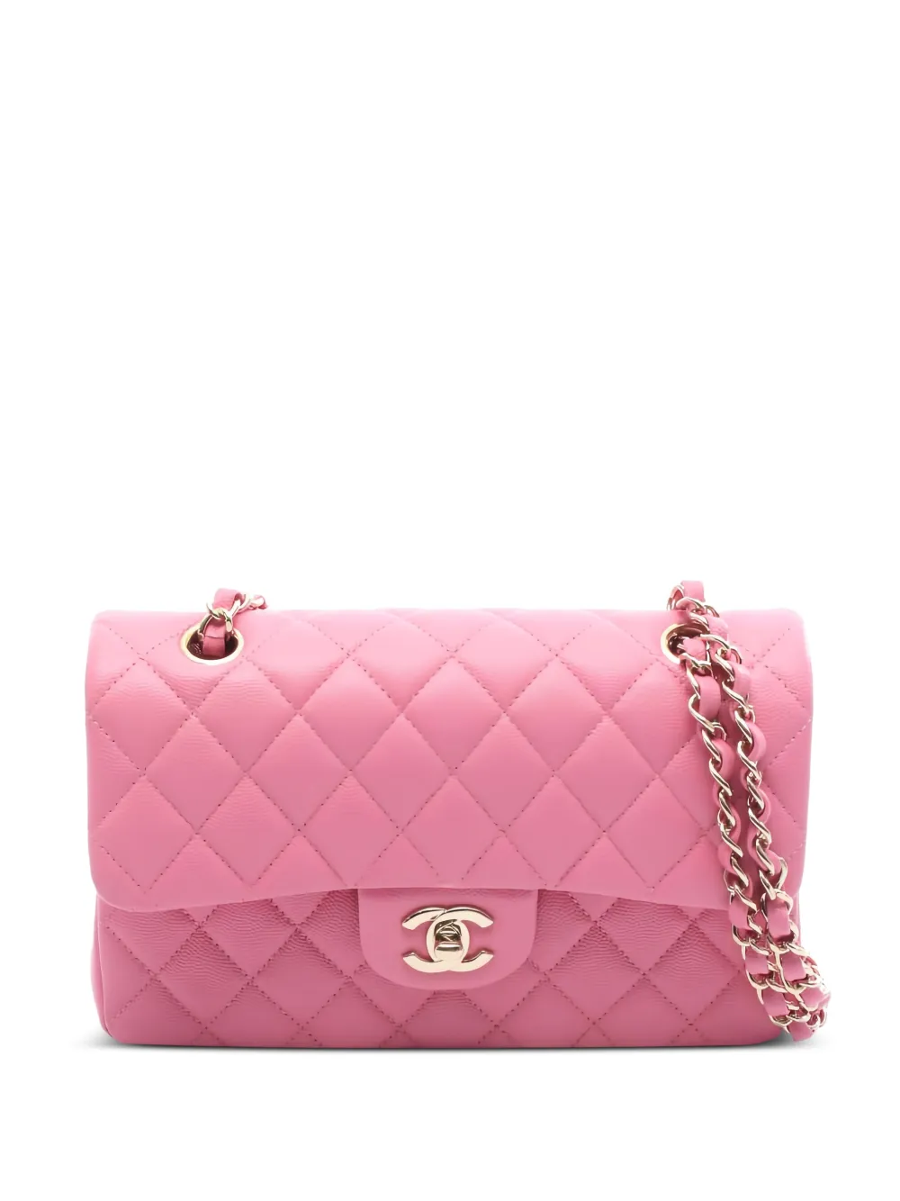 CHANEL Pre-Owned 2020-2021 Matelasse chain shoulder bag - Rosa