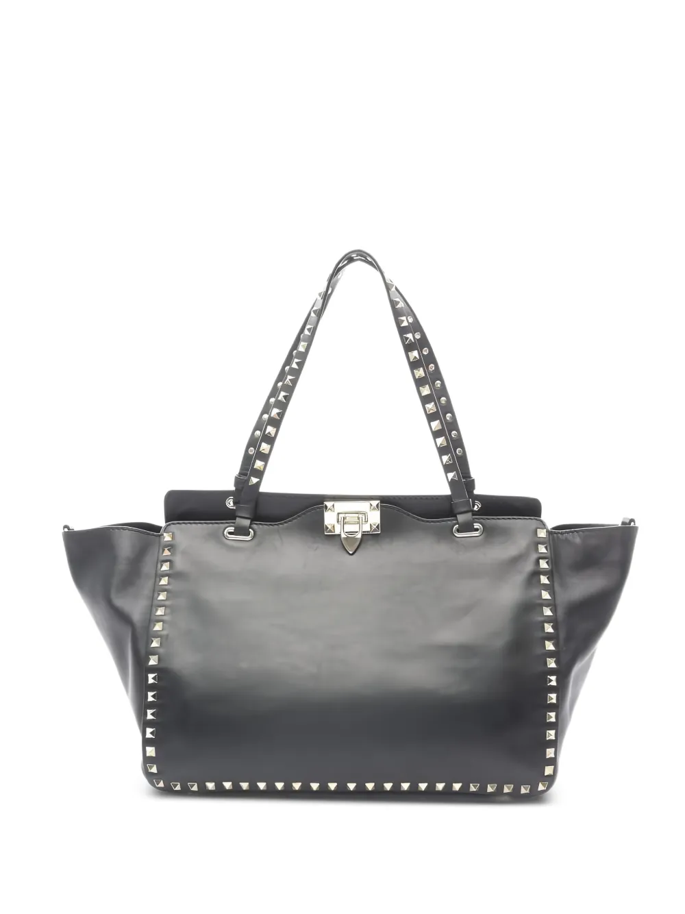 Valentino Garavani Pre-Owned Rockstud leather shoulder bag - Nero