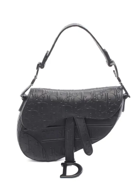 Christian Dior Pre-Owned 2010s mini Oblique emboss saddle bag