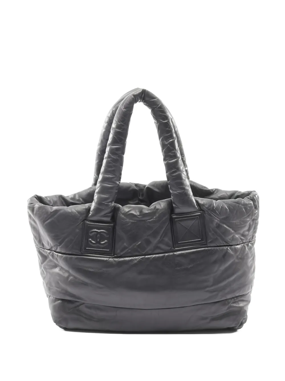 CHANEL Pre-Owned 2009-2010 Coco Coon leather tote bag - Nero