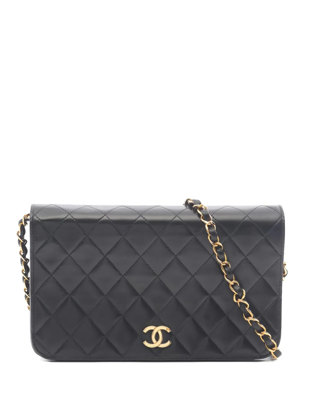CHANEL Pre-Owned 1997-1999 Full Flap quilted chain-strap shoulder bag - Nero