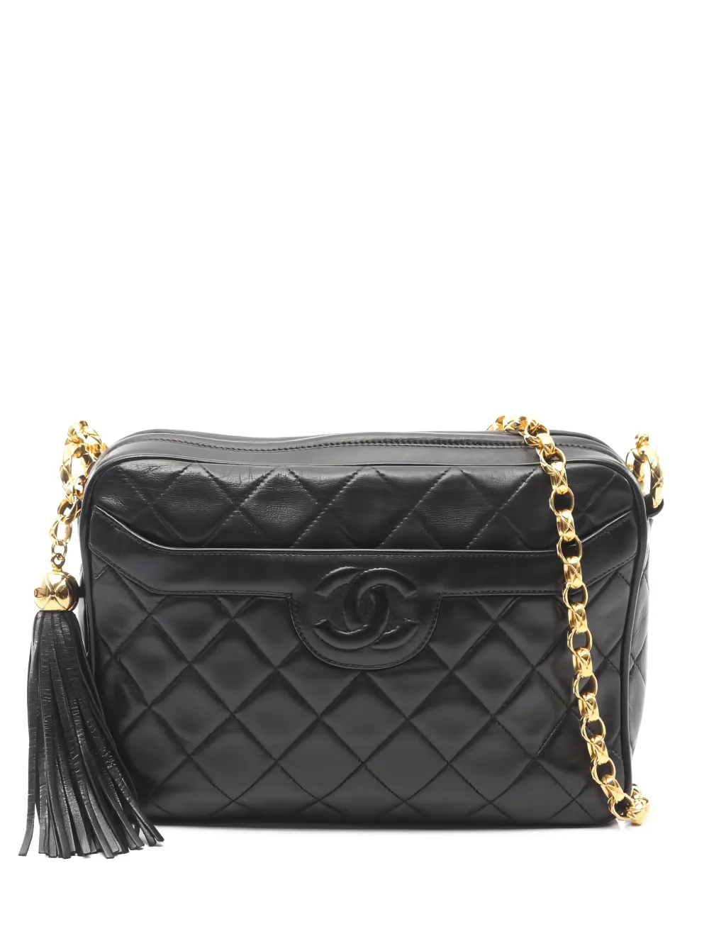 CHANEL Pre-Owned 1989-1991 CC logo Matelasse shoulder bag - Nero