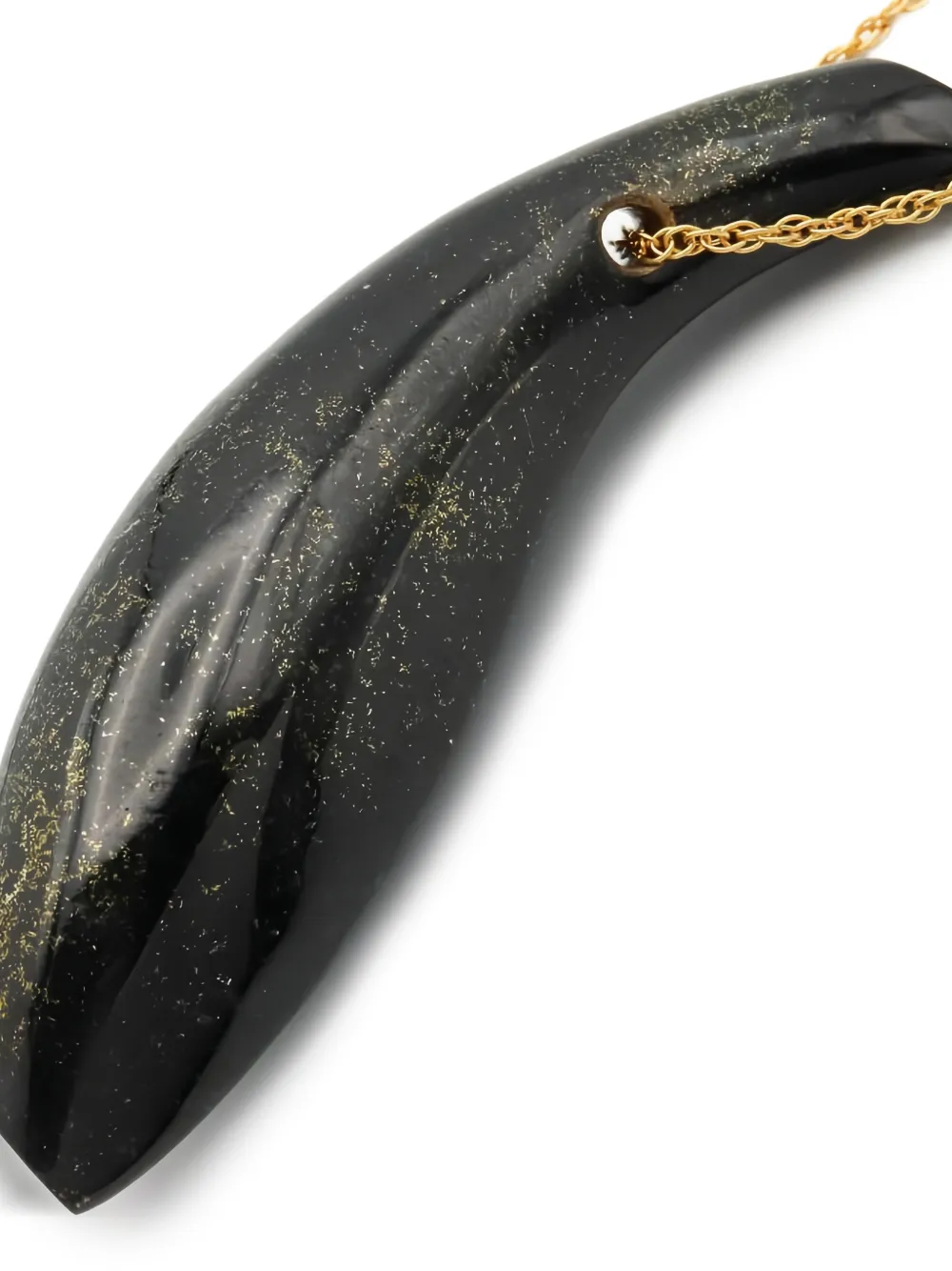 2010s Morion Frank Gehry Fish Necklace