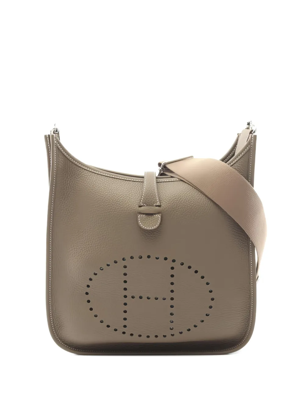 Hermès Pre-Owned 2025 Evelyn 3 Troyes PM cut-out leather shoulder bag - Toni neutri