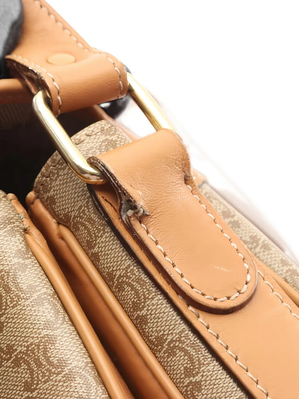 2000s Macadam-Pattern Shoulder Bag