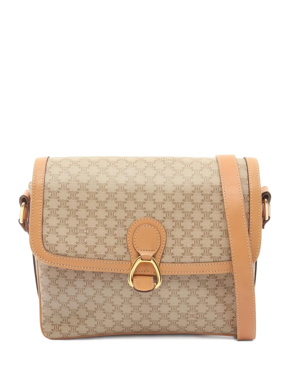 Celine Pre-Owned 2000s macadam-pattern shoulder bag - Toni neutri