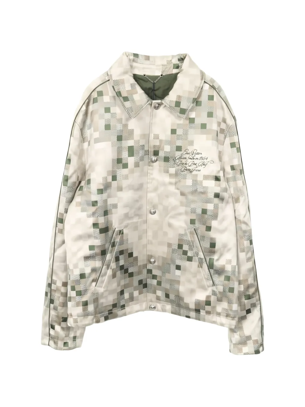 Pre-owned Louis Vuitton 2020's Graphic Coach Jacket In Neutral