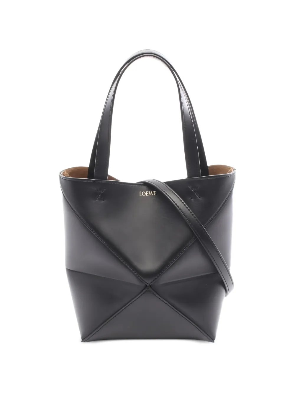 Loewe Pre-Owned 2020s mini Puzzle tote bag - Nero