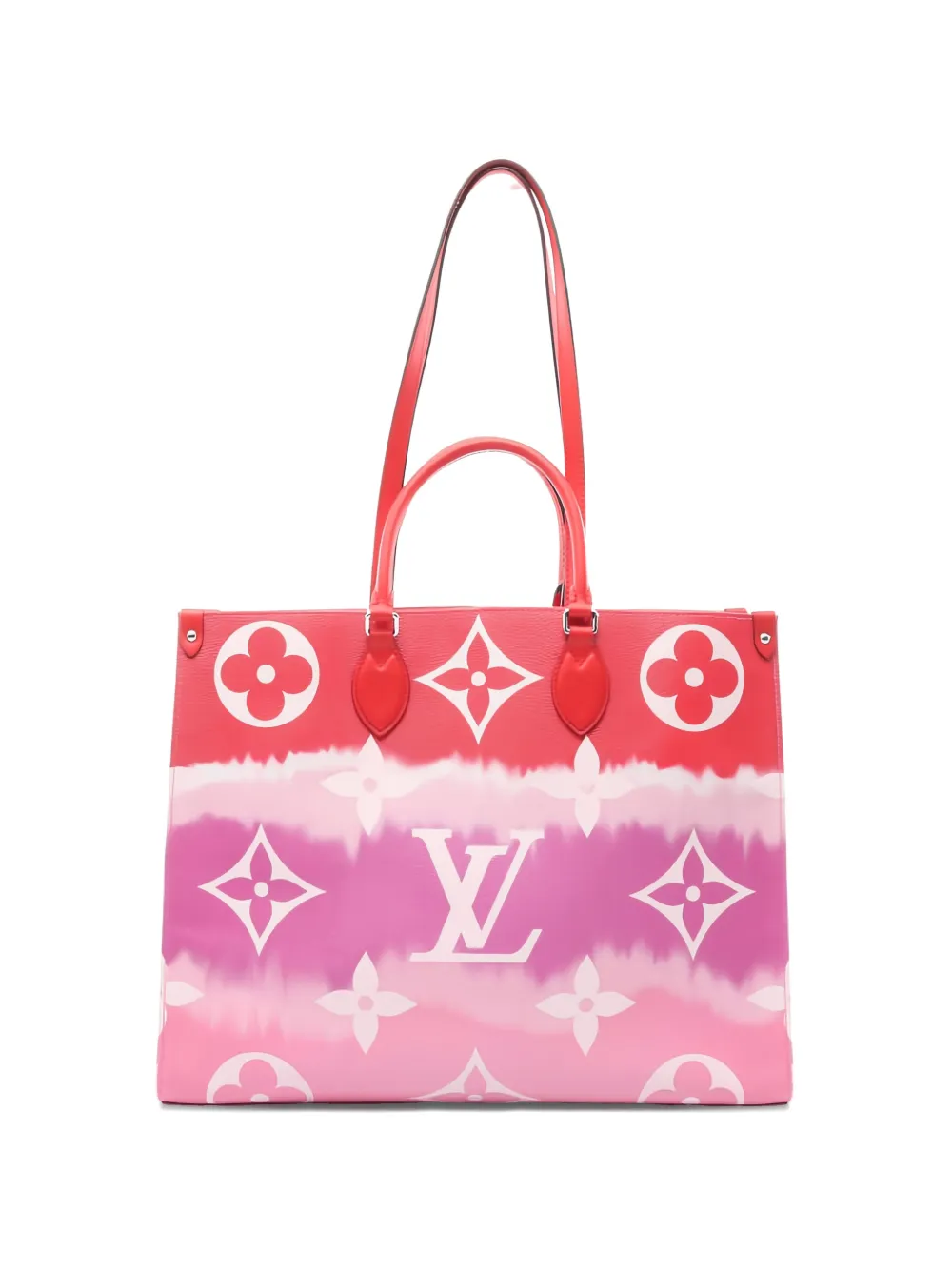 Louis Vuitton Pre-Owned 2020 OnTheGo GM leather shoulder bag - Rosso