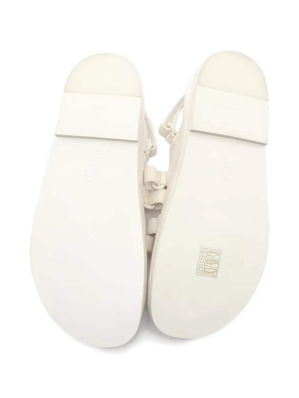 CHANEL Pre-Owned 1986-1988 coco mark leather sandals - Wit