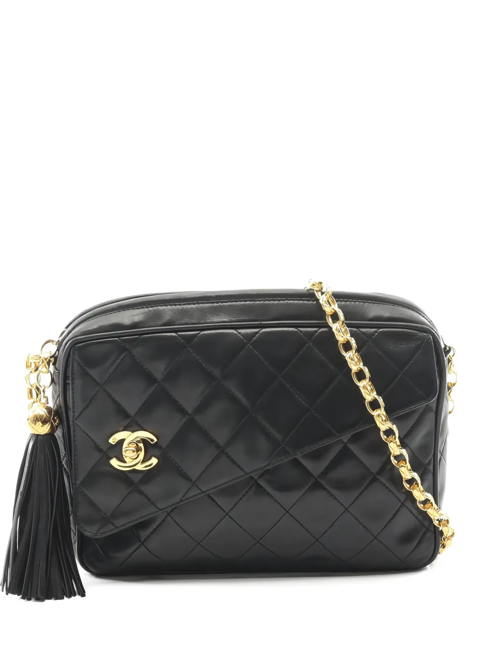 CHANEL Pre-Owned 1994-1996 quilted chain-strap shoulder bag - Nero