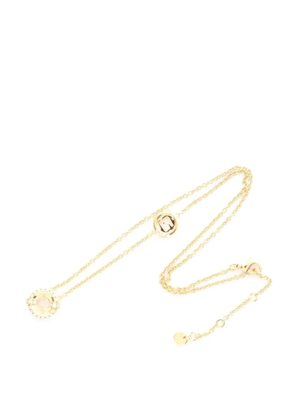 Fendi Pre-Owned Everround rhinestone-embellishment necklace - Oro