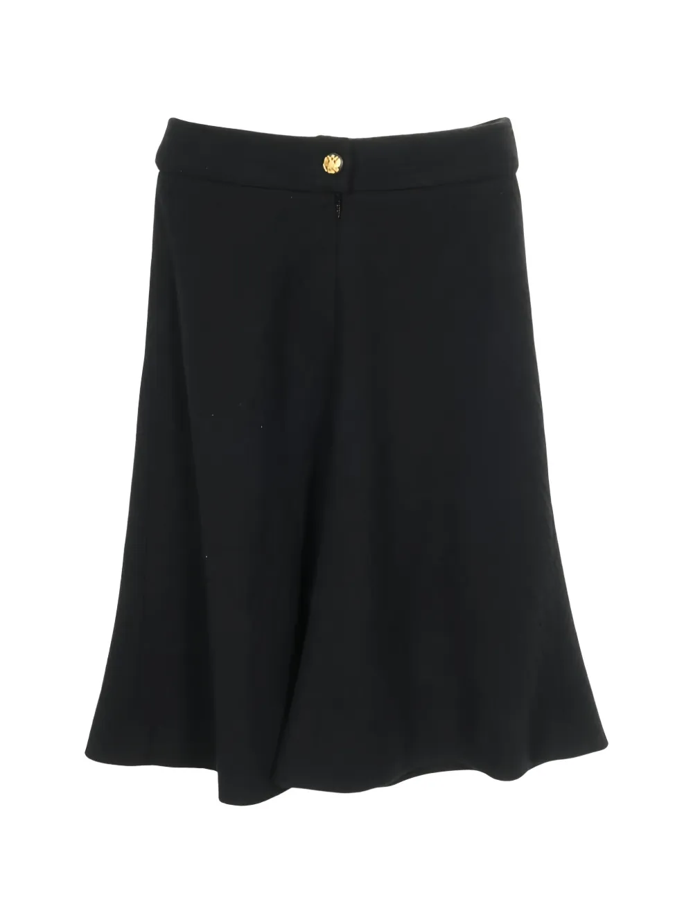 CHANEL Pre-Owned 1986-1988 A-line midi skirt - Nero