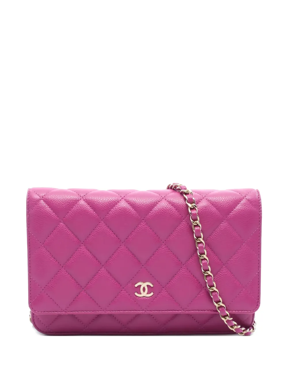 CHANEL Pre-Owned 2021 matelasse chain coss body bag - Rosa