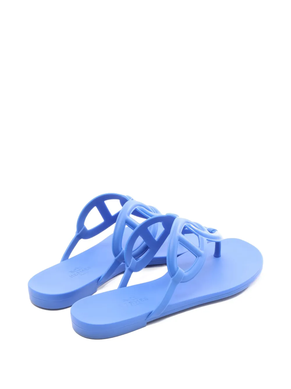 Herm&egrave;s Pre-Owned 2010s Egerie Cha&icirc;ne d'Ancre thong sandals - Blauw
