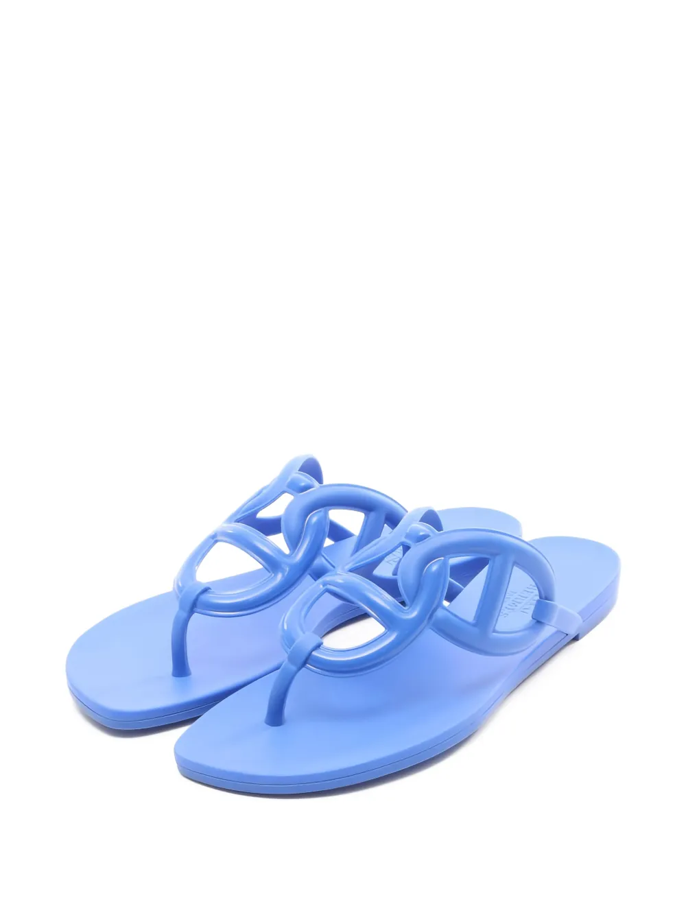 Hermès Pre-Owned 2010s Egerie Chaîne d'Ancre thong sandals - Blu