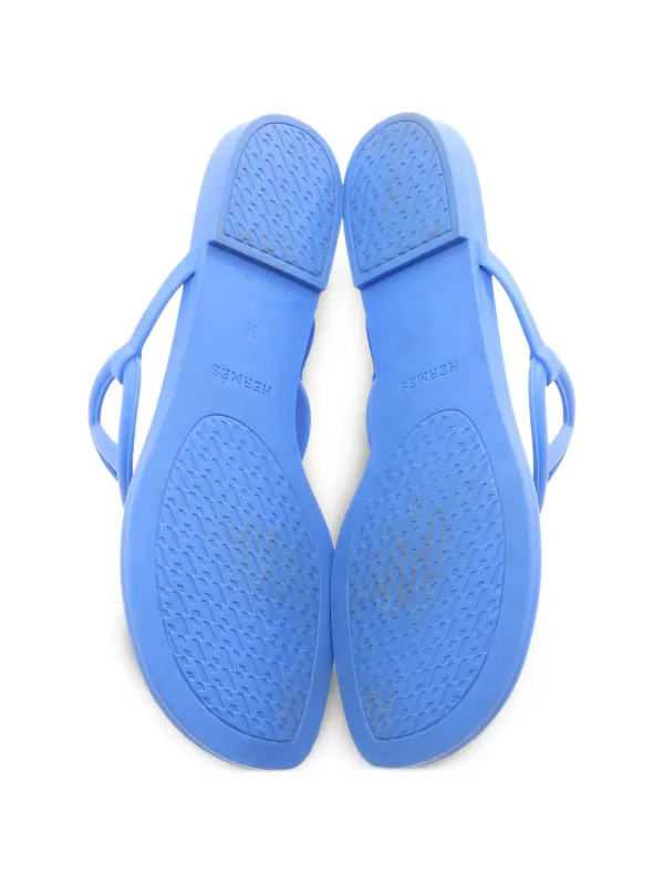 Hermès Pre-Owned 2010s Egerie Chaîne d'Ancre Thong Sandals | Blue