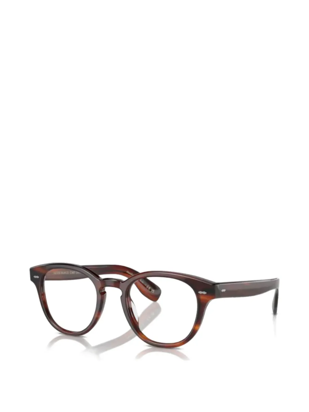 Oliver Peoples round glasses - Marrone