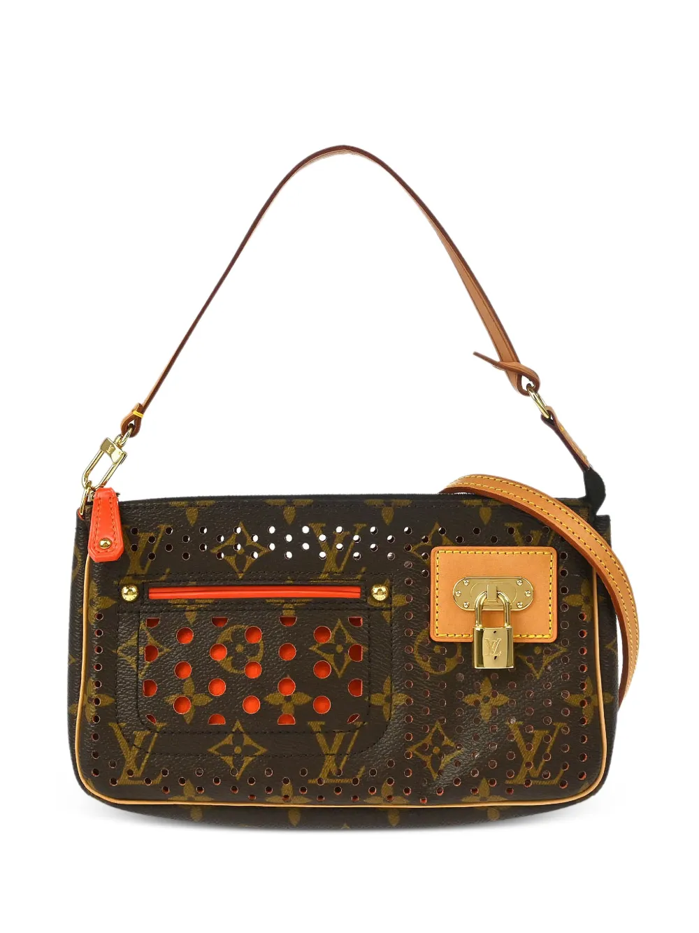 Louis Vuitton Pre-Owned Borsa a spalla Perfo Pochette Accessoires con monogramma 2006 - Marrone