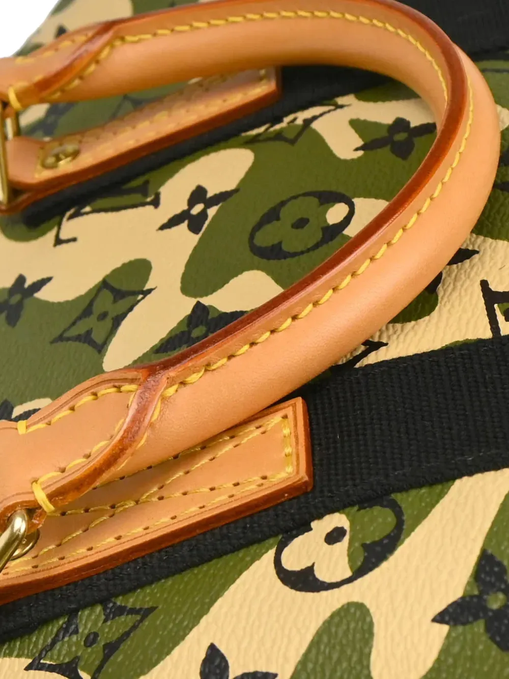 Louis Vuitton Pre-owned 2008 35 Speedy Camouflage Tote Bag in Green, view 5