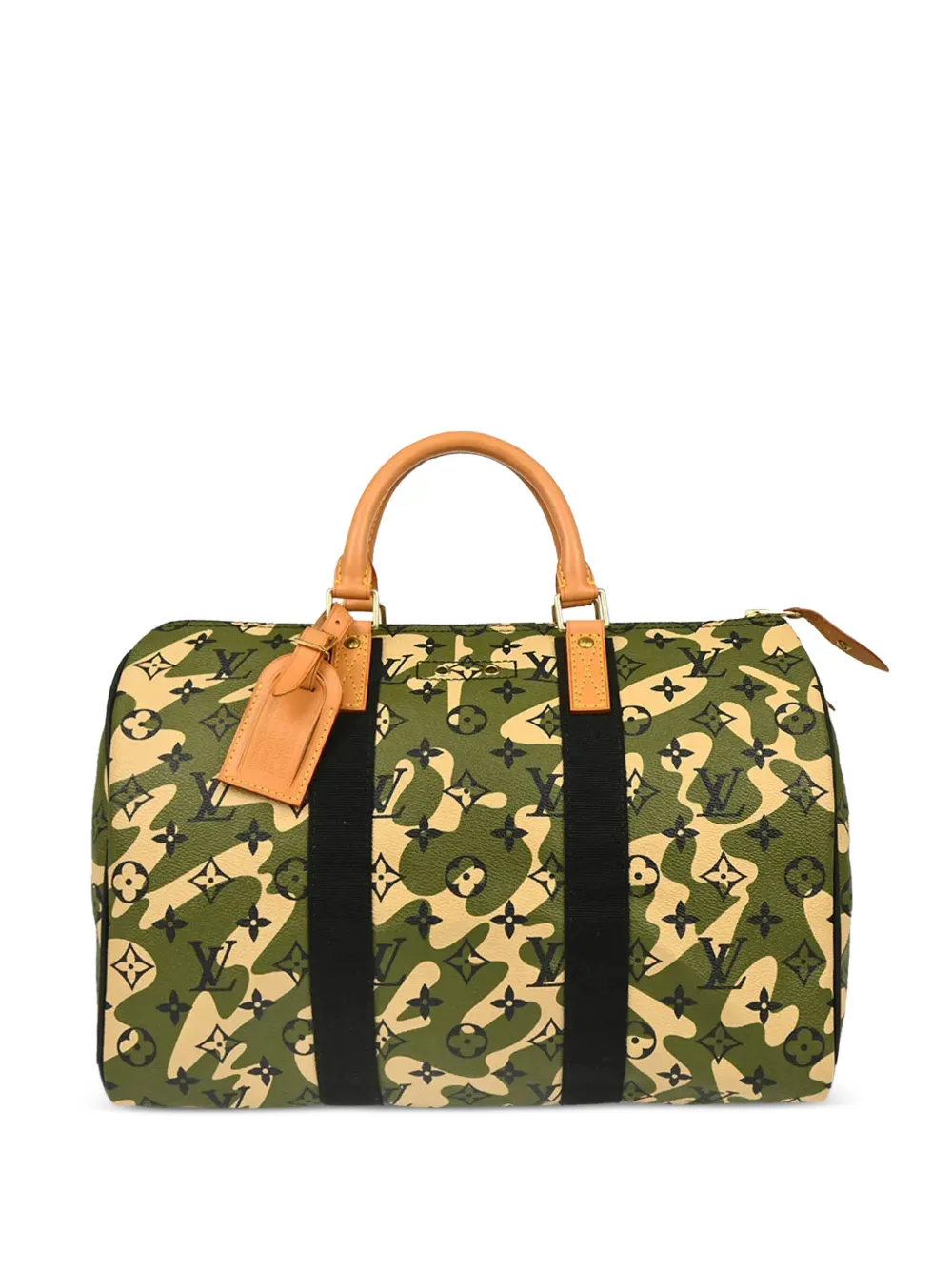 Louis Vuitton Pre-Owned Borsa tote 35 Speedy con stampa camouflage 2008 - Verde