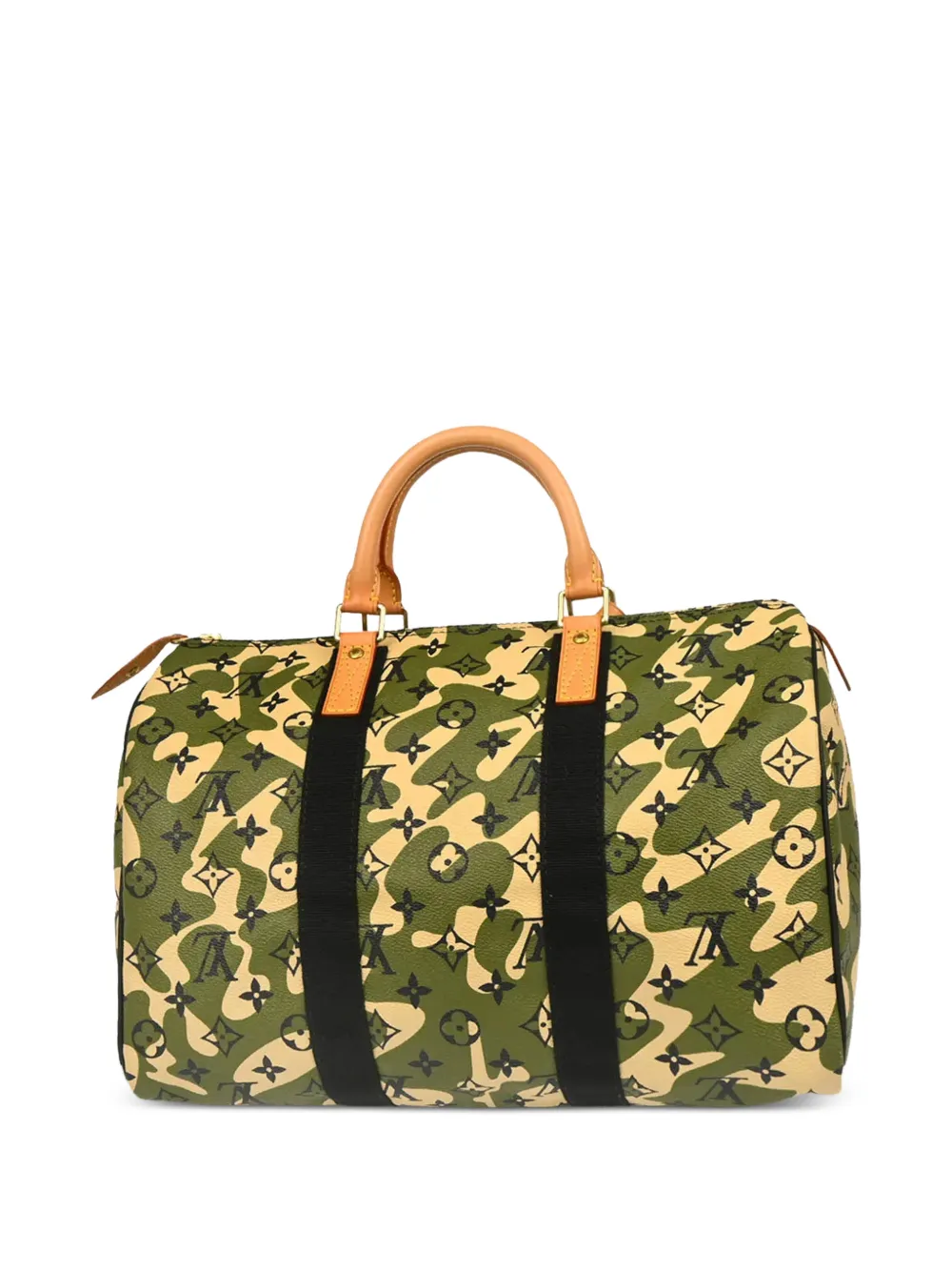 Louis Vuitton Pre-owned 2008 35 Speedy Camouflage Tote Bag in Green, view 2