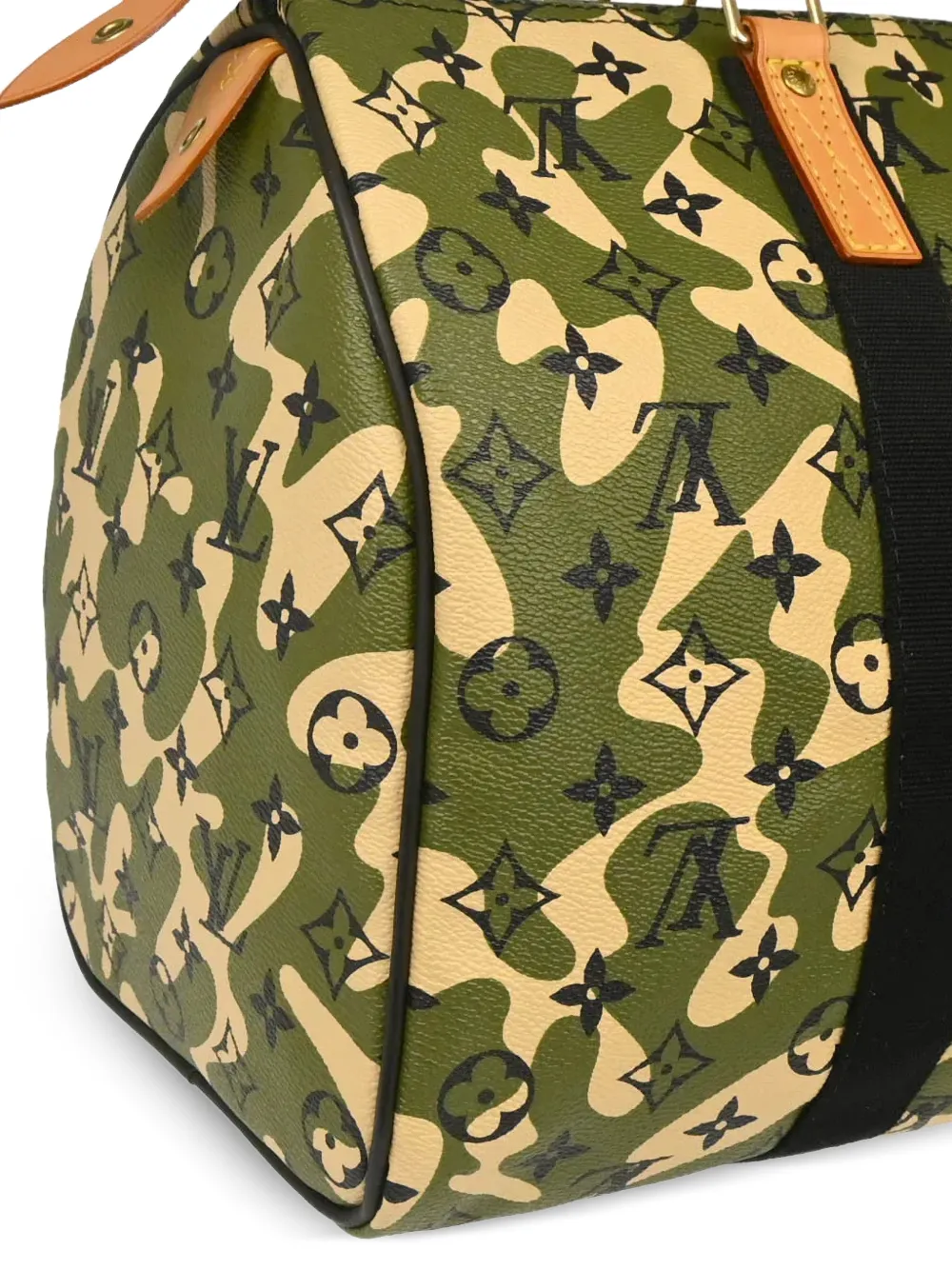 Louis Vuitton Pre-owned 2008 35 Speedy Camouflage Tote Bag in Green, view 3
