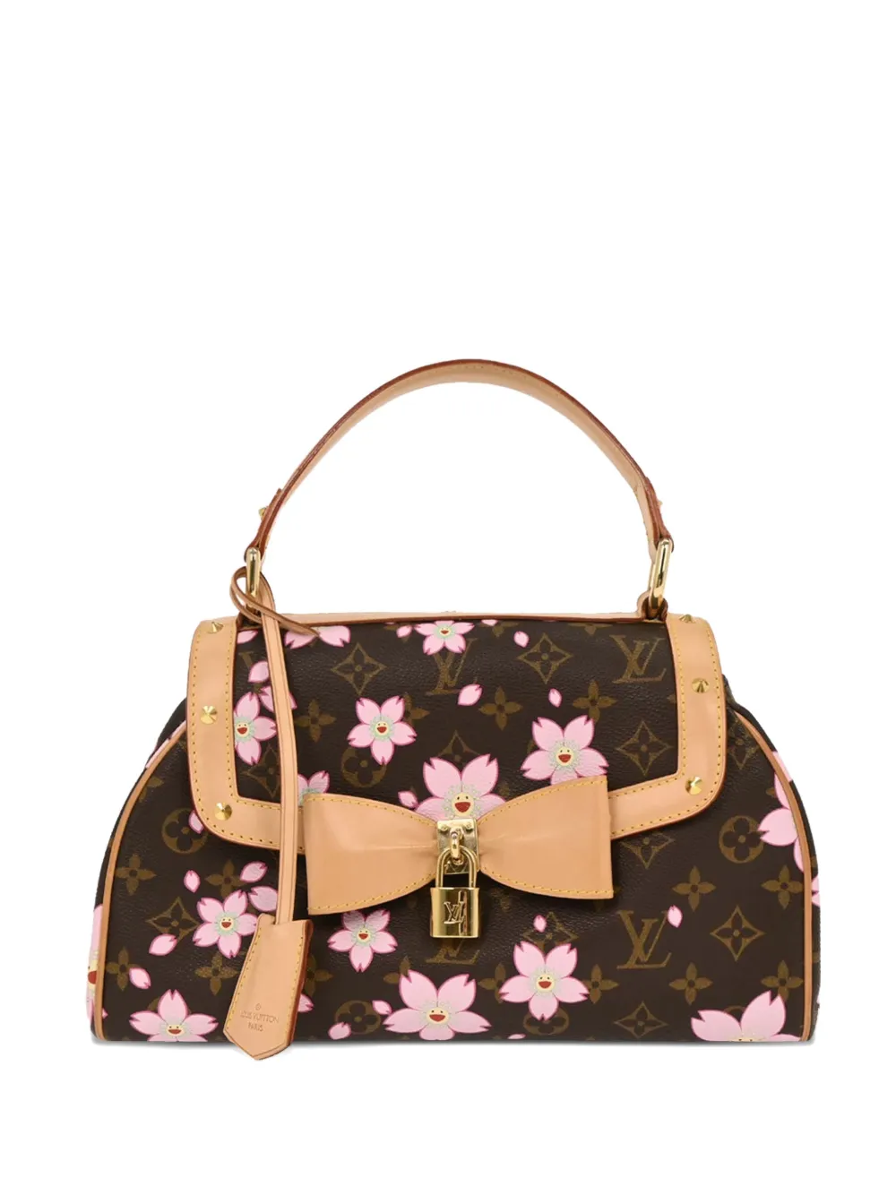 Louis Vuitton Pre-Owned x Takashi Murakami Borsa a mano Cherry Blossom Sac Retro PM con monogramma 2003 - Marrone