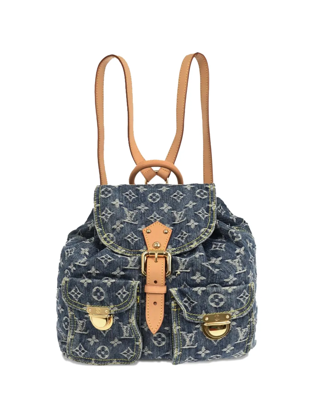 Louis Vuitton Pre-Owned Zaino Sac a Dos GM denim 2006 - Blu