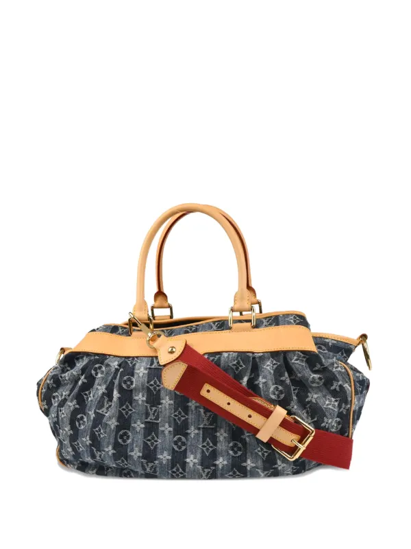 Louis Vuitton Pre-owned 2006 Raye GM Monogram Denim Tote Bag in Blue