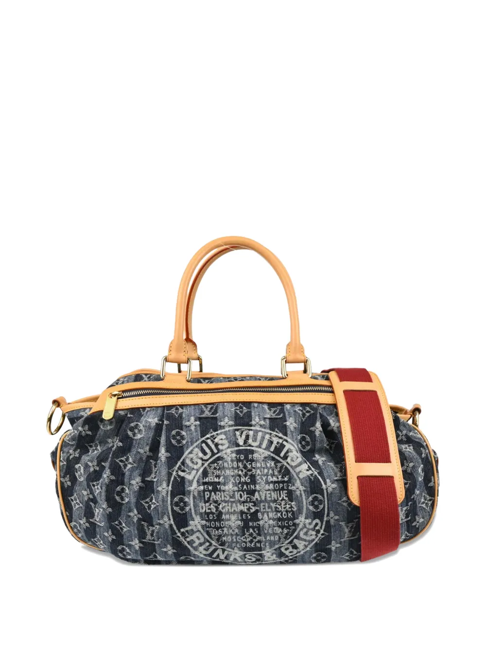 Louis Vuitton Pre-owned 2006 Raye GM Monogram Denim Tote Bag in Blue, view 2