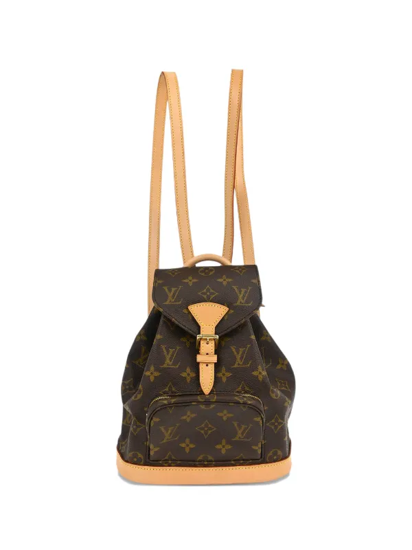 Louis Vuitton Pre-owned 1996 Mini Montsouris Monogram Backpack in Brown