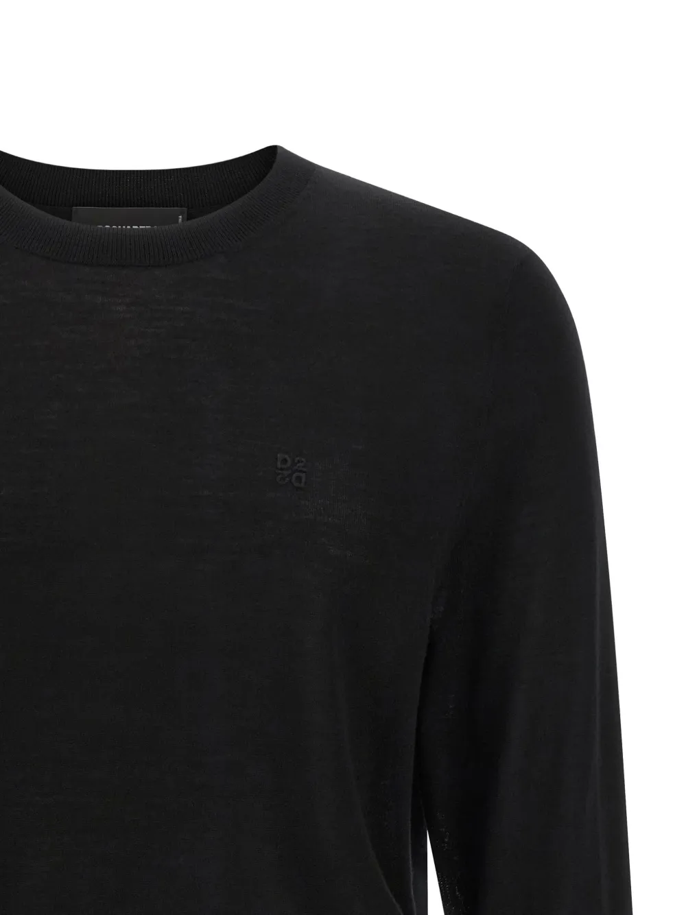 DSQUARED2 Trui met geborduurd logo Zwart