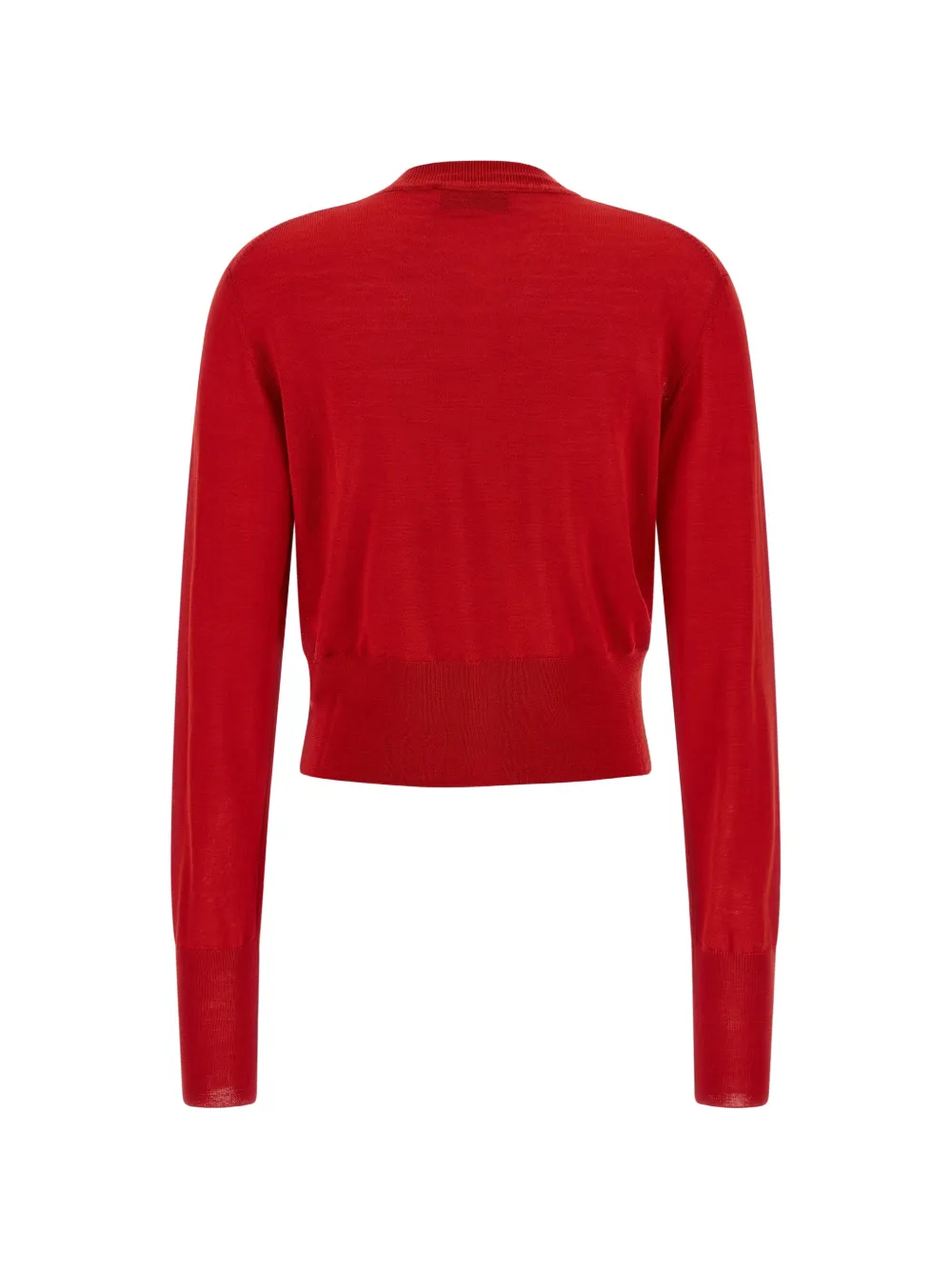 orb-logo cropped cardigan