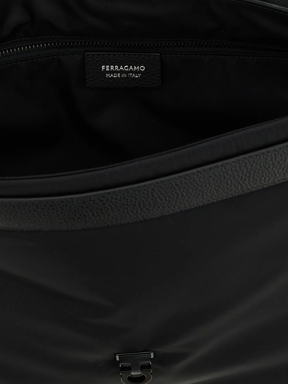 Ferragamo Gancini crossbodytas Zwart