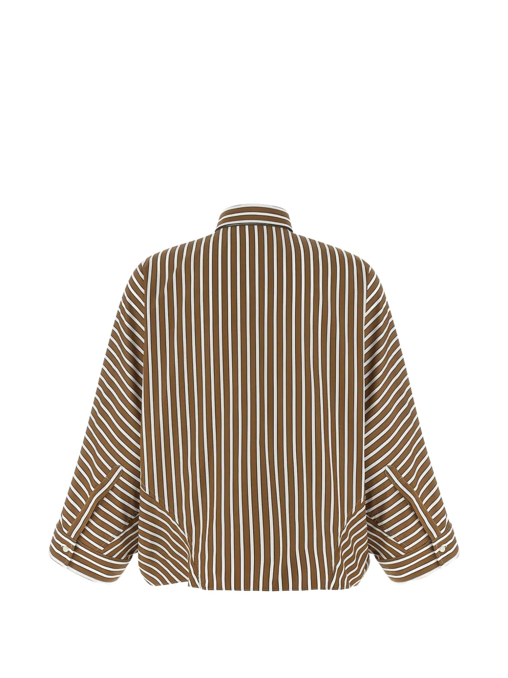 Brunello Cucinelli Monile striped-pattern shirt - Bruin