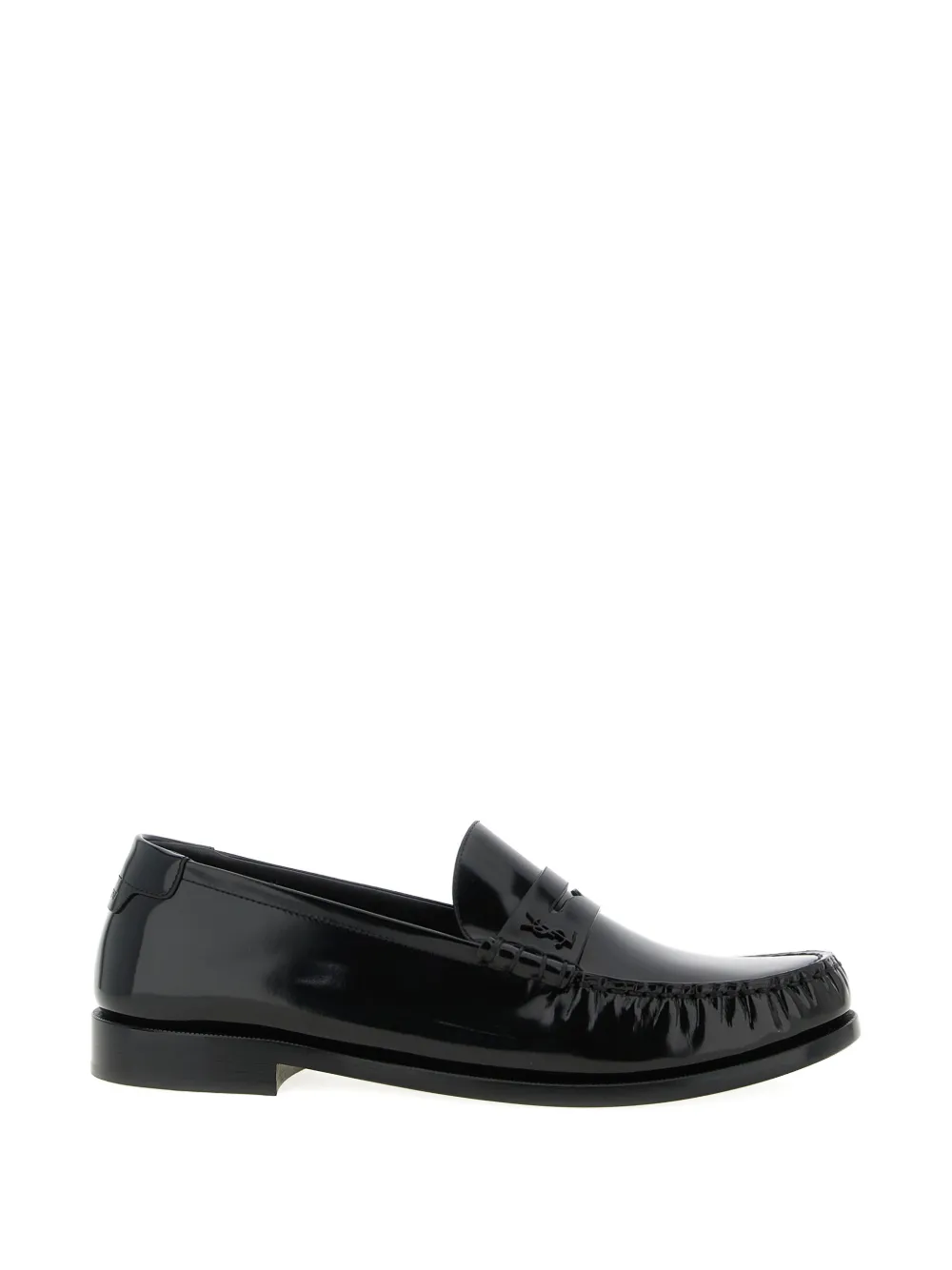 Saint Laurent logo-detail loafers Zwart