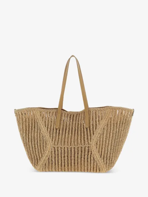 Brunello Cucinelli BC Duo raffia tote bag